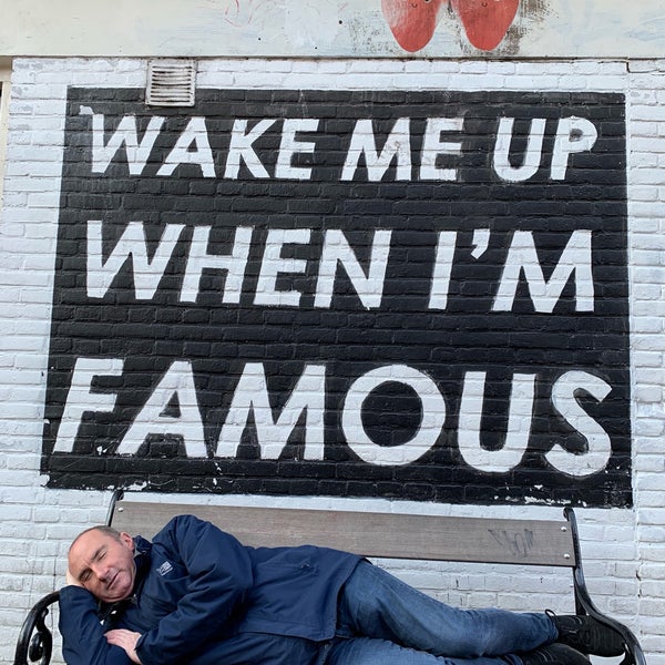 I m famous. Wake me up when i&#039;m famous bench.