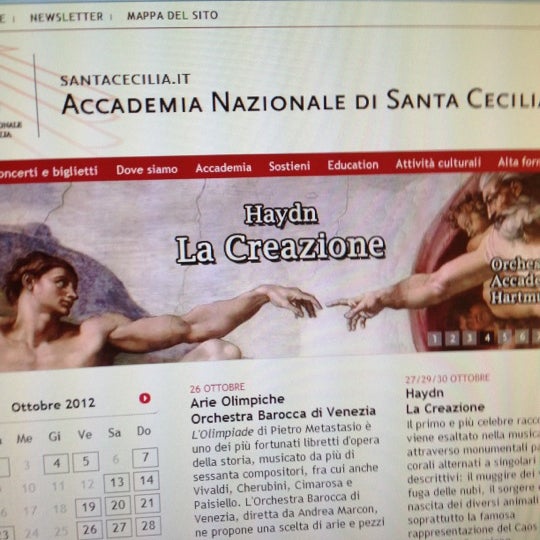 Das Foto wurde bei Accademia Nazionale di Santa Cecilia von Umberto N. am 10/25/2012 aufgenommen