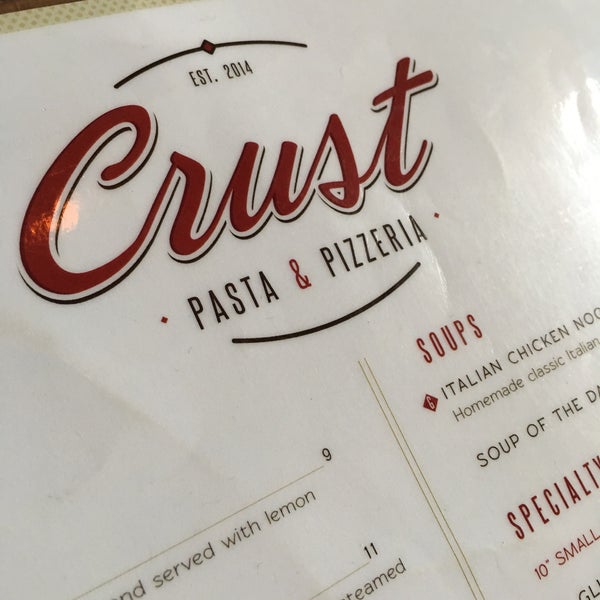 Photo taken at Crust Pasta &amp; Pizzeria by Dave W. on 9/1/2016