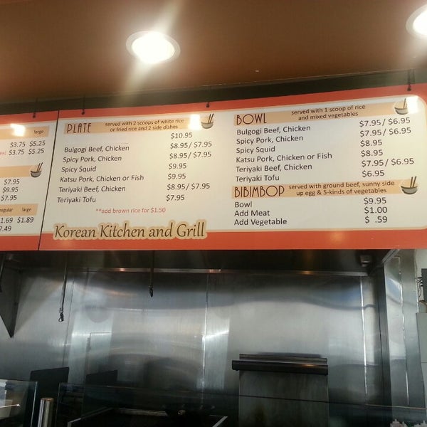 bop and gogi menu