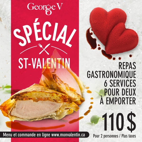 Le flirt gastronomique G-Love est de retour pour la St-Valentin! 13-14-15 février 2014 Commandez-le en ligne dès maintenant sur MonValentin.ca