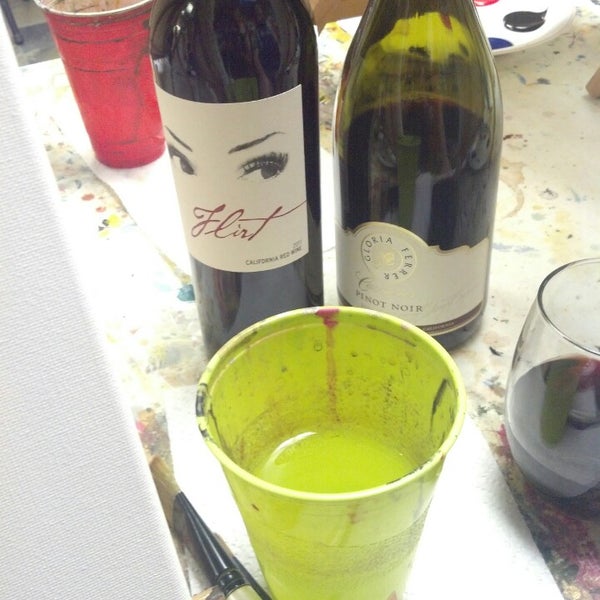 Photo taken at Art Class &amp; Wine Glass by Val N. on 2/24/2013