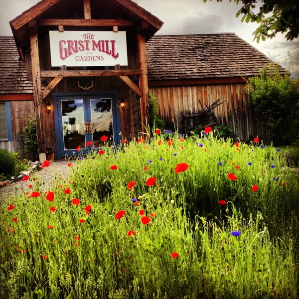 Photo taken at Grist Mill and Gardens at Keremeos by Chris M. on 5/30/2013