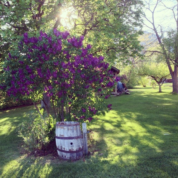 Photo taken at Grist Mill and Gardens at Keremeos by Chris M. on 5/30/2013