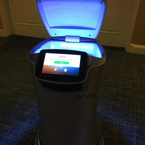 Deliveries to your room by robot.