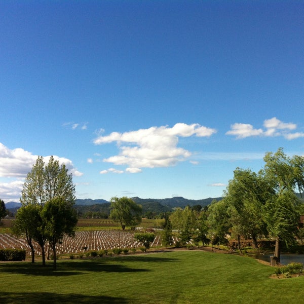 Check out the views from the second floor tasting room. Estate vineyards in every direction.