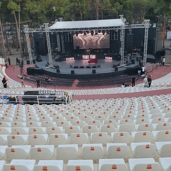 Photo taken at Konyaalti Open Air Theater by Bircan Ç. on 8/28/2022