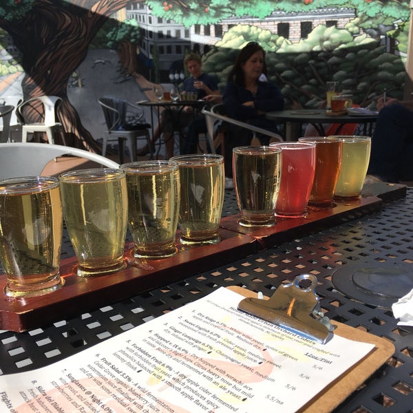 Try a flight of all 8 ciders on tap!