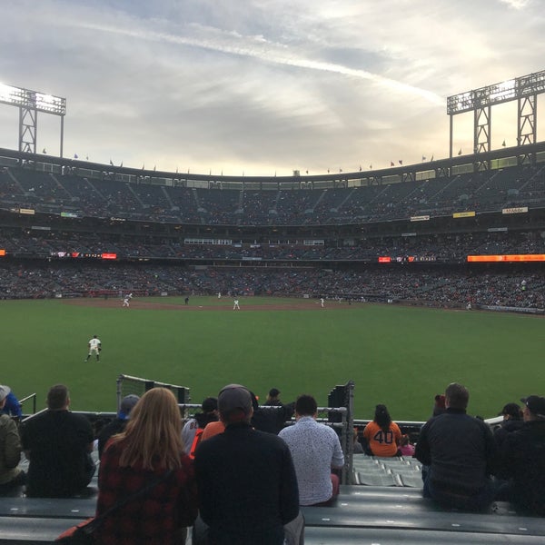 Photo taken at Oracle Park by Megan T. on 4/25/2018