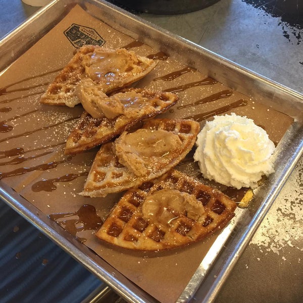 Photo taken at Waffle Champion by Esther D. on 7/11/2015