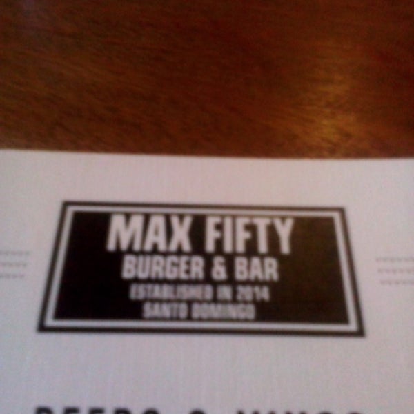 Photo taken at Max Fifty Burger &amp; Bar by Hermes C. on 6/27/2014