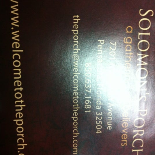 Solomons Porch Northeast Pensacola Pensacola, FL