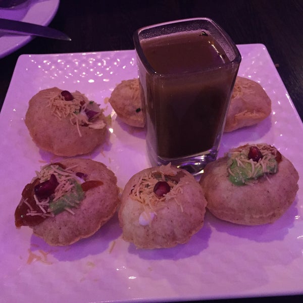 Enjoying winterlicious in our favorite Indian Restaurant. Try Dahi puri is delicious