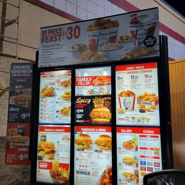 24 hour kfc drive-thru near me