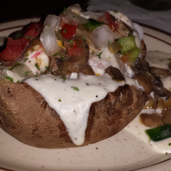 The seafood stuffed potato is to die for!!! Be sure to check their website for daily & weekly specials. For $4.99, you can get a great entré with salad and freshly baked bread. :-)