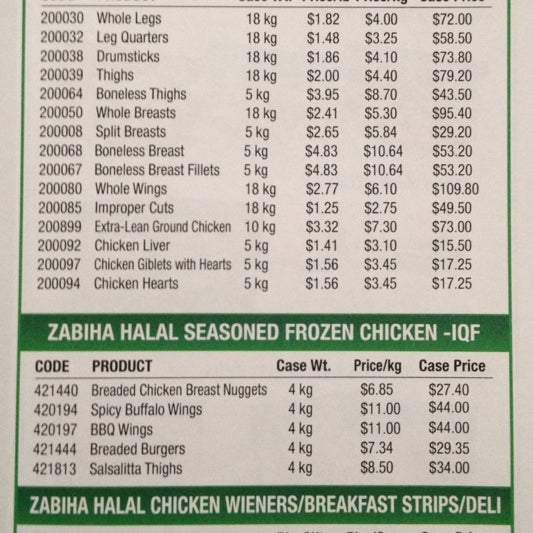 Maple Lodge Factory Outlet Chicken Shop Food and Beverage Retail in