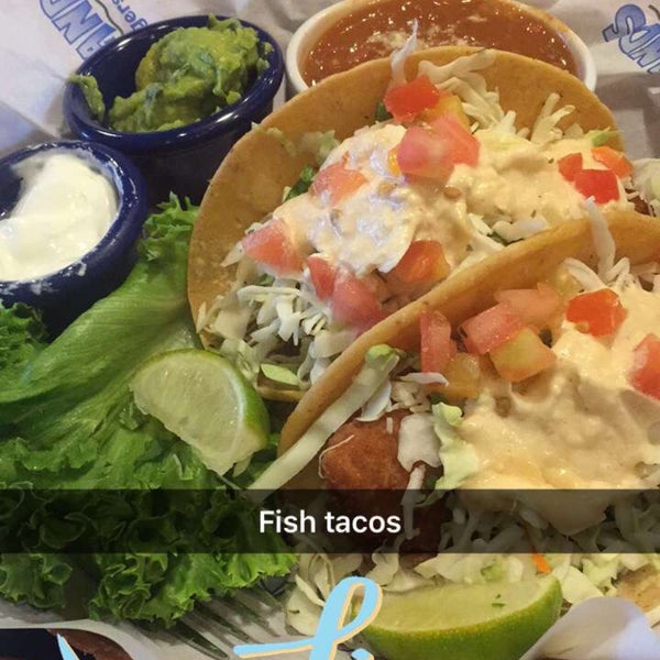 The fried fish tacos are SO GOOD!