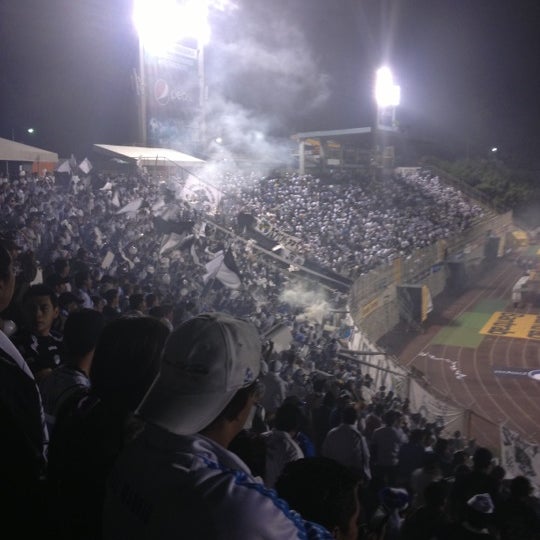 Photo taken at Estadio Cementos Progreso by Alejandra M. on 12/18/2012