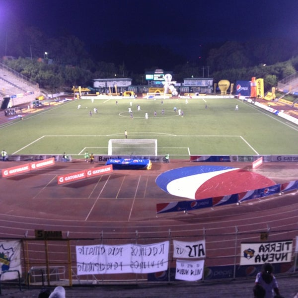 Photo taken at Estadio Cementos Progreso by Alejandra M. on 2/3/2013