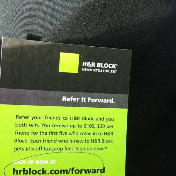 H R Block Financial Or Legal Service