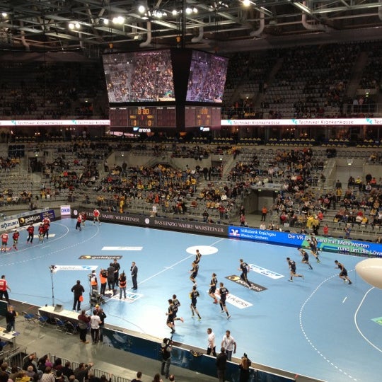 Photo taken at Rhein-Neckar Löwen in der SAP Arena by Frank L. on 11/17/2012