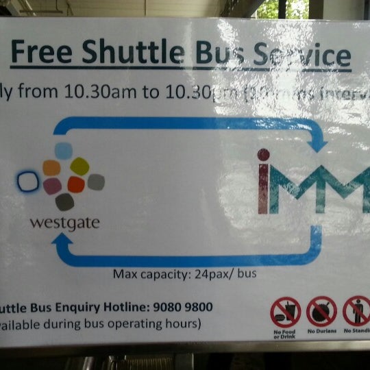 IMM/JCube/Westgate Shuttle Bus (Now Closed) Jurong East 3 tips