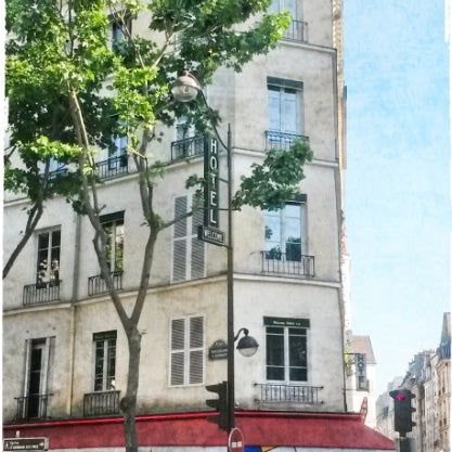 Welcome Hotel, rue de Seine, in the center of Saint-Germain des Près...