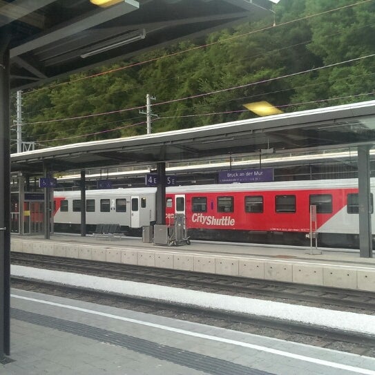 Photo taken at Bahnhof Bruck an der Mur by Gerhard L. on 7/23/2013