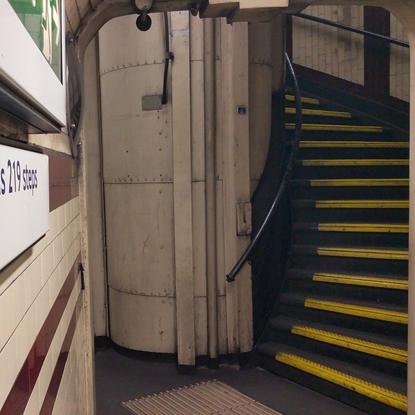 Photo taken at Belsize Park London Underground Station by Kerwin M. on 5/16/2015
