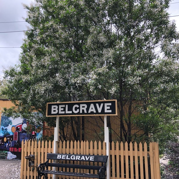Photo taken at Belgrave Station - Puffing Billy Railway by Queen H. on 12/21/2018