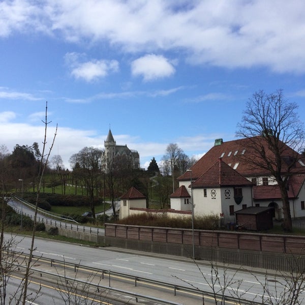 Photo taken at Gamlehaugen by Wolfgang R. on 4/14/2014