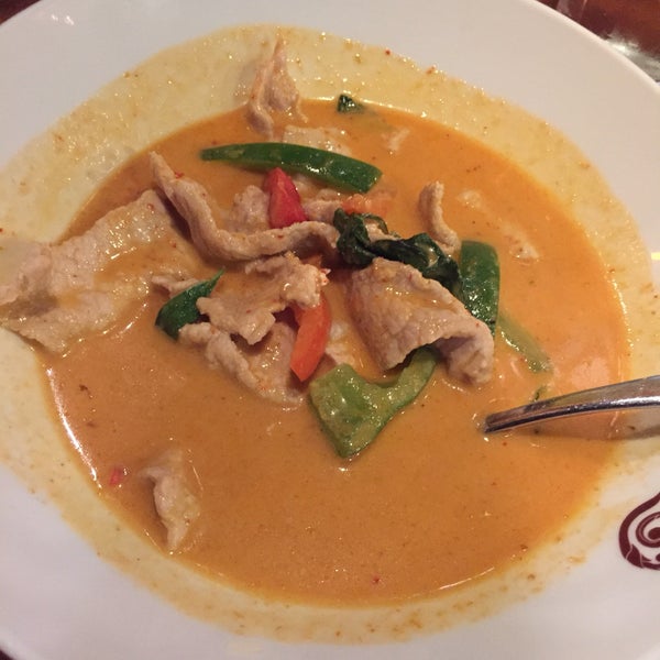 The Panang Curry with pork was outstanding.