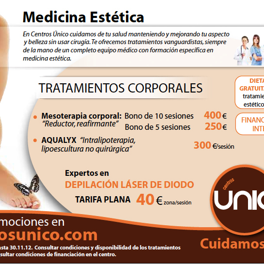 Centros unico tarifas sale