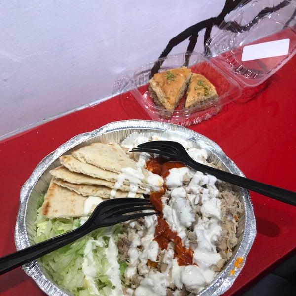 Photo taken at The Halal Guys by Terence C. on 11/19/2017