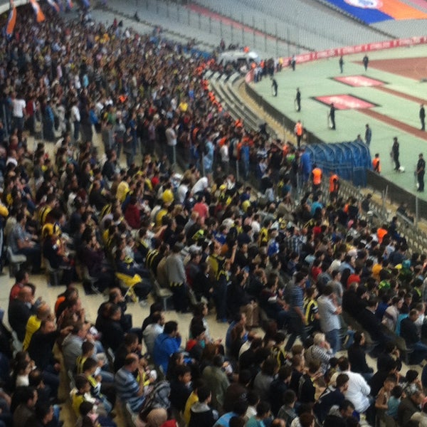 Photo taken at Atatürk Olympic Stadium by Yilmaz S. on 5/5/2013