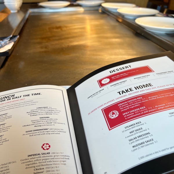 Benihana lunch sale hours