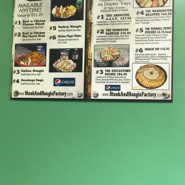 Steak And Hoagie Factory 189 York Rd