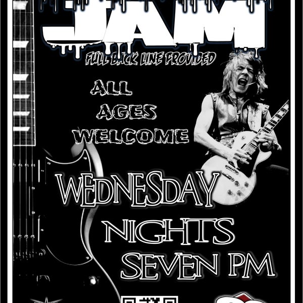 ROCK JAM NIGHT TONIGHT AT 7PM ALL AGES WELCOME
