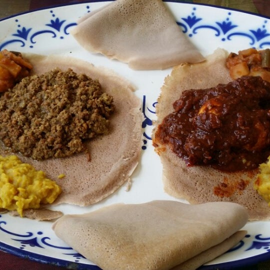 Photo taken at Aster&#39;s Ethiopian Restaurant by David W. on 6/7/2014