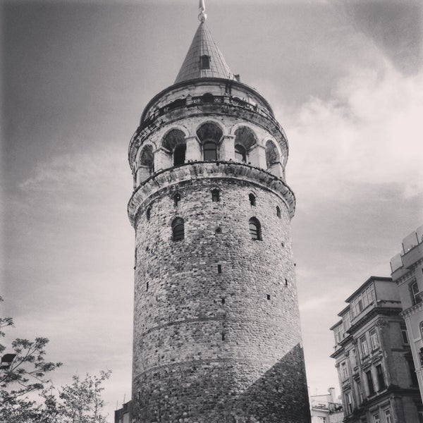 Photo taken at Galata Tower by Ceyda K. on 4/23/2013