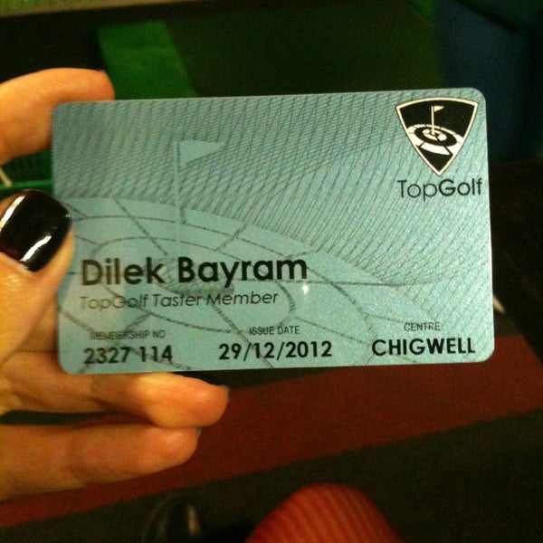 Photo taken at Topgolf by Dilek A. on 12/29/2012