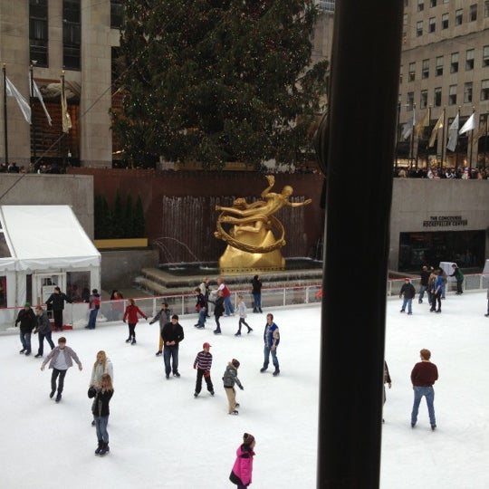 Photo taken at The Rink at Rockefeller Center by Stan P. on 12/2/2012