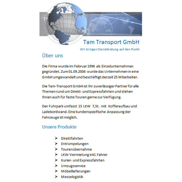 Photos At Tam Transport Gmbh Hettenshausen Bayern