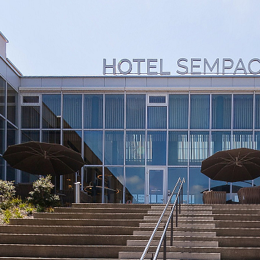 Photo taken at Seminarhotel Sempachersee by Business o. on 8/1/2019