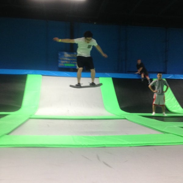 Photo taken at Bounce Trampoline Sports by Gina G. on 6/4/2014