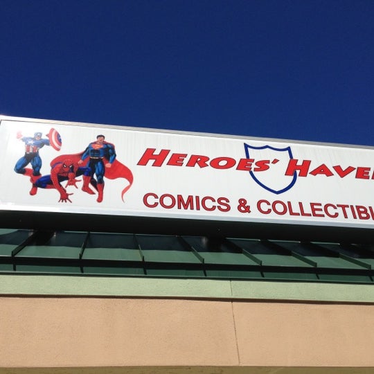 Photo taken at Heroes&#39; Haven Comics by Hasani H. on 10/18/2012