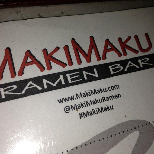 Photo taken at Maki Maku Ramen Bar by Hasani H. on 2/20/2013