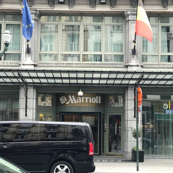 Photo taken at Brussels Marriott Hotel Grand Place by Noel T. on 6/17/2018