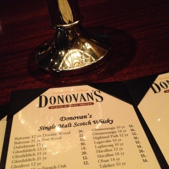 Photo taken at Donovan&#39;s Steak &amp; Chop House - Gaslamp by Cindy S. on 11/24/2011