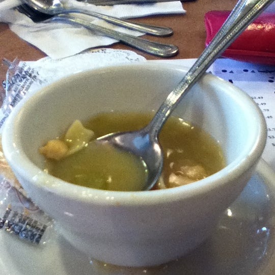 Delicious chicken noodle soup!